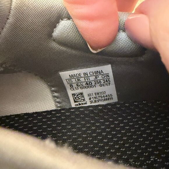 Adidas Alphabounce BW1132 White & Gray Shoes women’s size 8 - Picture 8 of 9